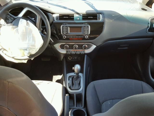 KNADM4A34G6588303 - 2016 KIA RIO LX Դեղին լուսանկար 9
