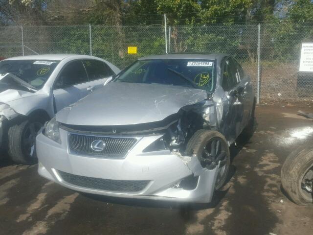 JTHBE262975014800 - 2007 LEXUS IS 350 SILVER photo 2