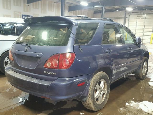 JT6HF10UXY0101057 - 2000 LEXUS RX 300 BLUE photo 4