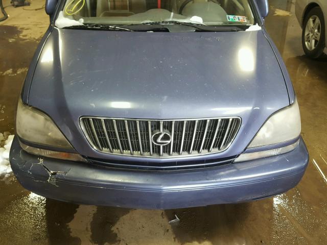 JT6HF10UXY0101057 - 2000 LEXUS RX 300 BLUE photo 7