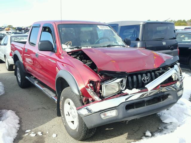 5TEHN72N92Z108660 - 2002 TOYOTA TACOMA DOU RED photo 1