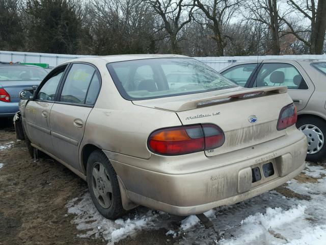 1G1NE52J62M595290 - 2002 CHEVROLET MALIBU LS TAN photo 3