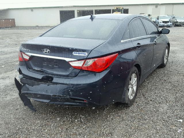 5NPEB4AC6DH513763 - 2013 HYUNDAI SONATA GLS BLUE photo 4