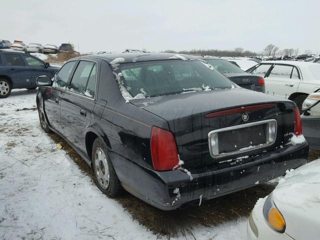 1G6KE57Y62U139194 - 2002 CADILLAC DEVILLE DH BLACK photo 3