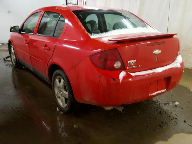 1G1AL55F067671568 - 2006 CHEVROLET COBALT LT RED photo 3