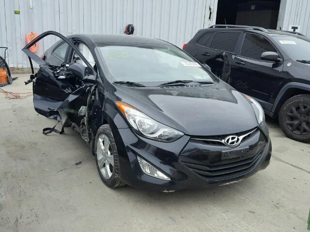 KMHDH6AE9DU013444 - 2013 HYUNDAI ELANTRA CO BLACK photo 1