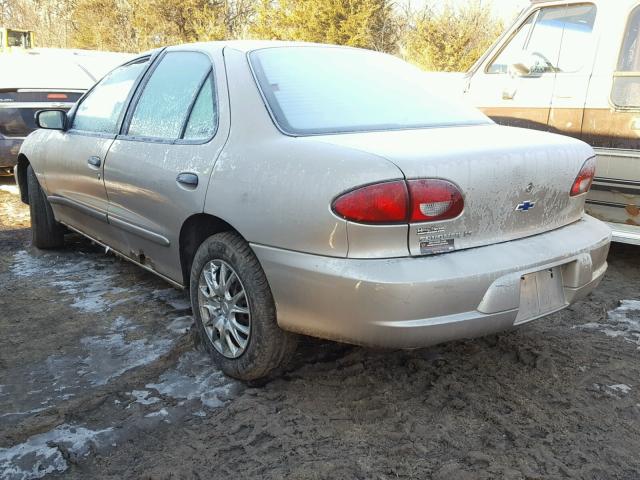 1G1JF5249Y7458700 - 2000 CHEVROLET CAVALIER L TAN photo 3