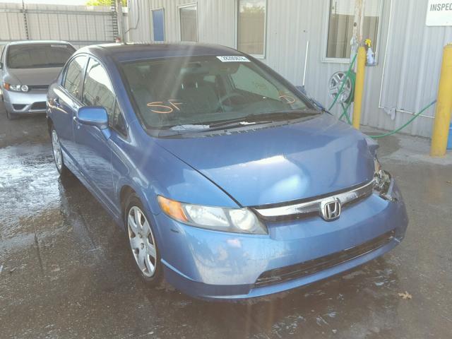 1HGFA16557L075108 - 2007 HONDA CIVIC LX BLUE photo 1