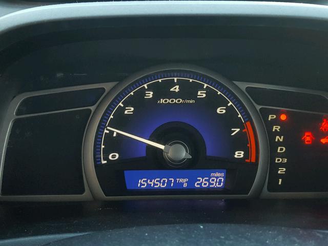 1HGFA16557L075108 - 2007 HONDA CIVIC LX BLUE photo 8