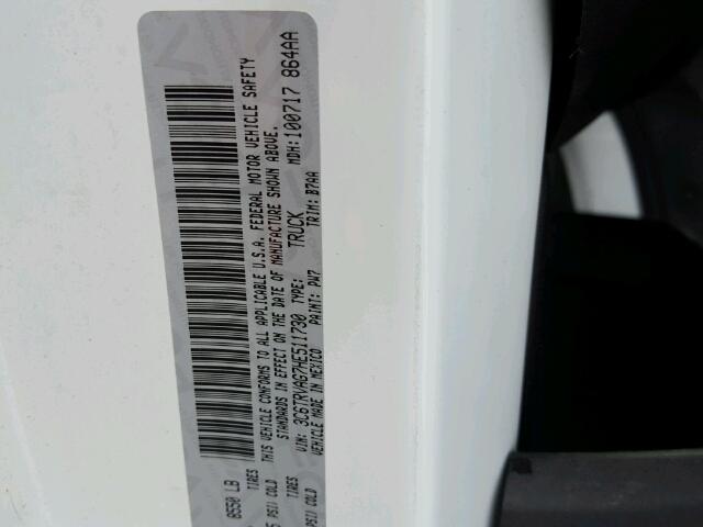 3C6TRVAG7HE511730 - 2017 RAM PROMASTER 白色 照片 10