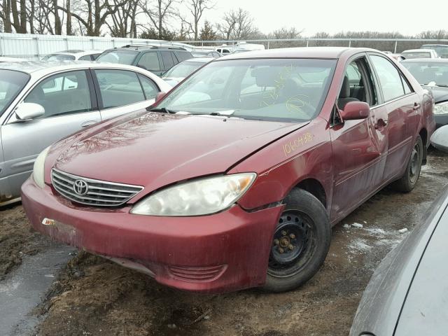 4T1BE32K06U113549 - 2006 TOYOTA CAMRY LE RED photo 2