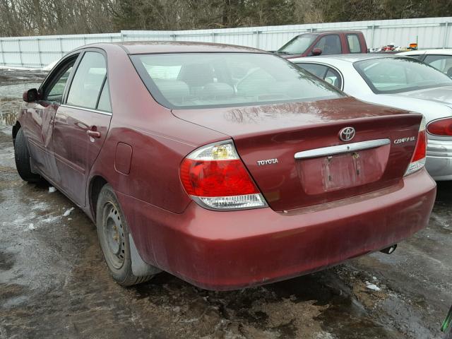4T1BE32K06U113549 - 2006 TOYOTA CAMRY LE RED photo 3