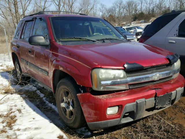 1GNDT13S322346411 - 2002 CHEVROLET TRAILBLAZE MAROON photo 1