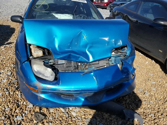 1G2JB5240W7599076 - 1998 PONTIAC SUNFIRE SE BLUE photo 9