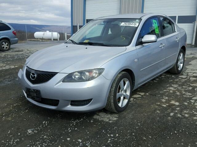 JM1BK12F361455888 - 2006 MAZDA 3 I SILVER photo 2