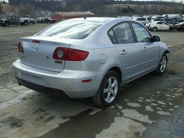 JM1BK12F361455888 - 2006 MAZDA 3 I SILVER photo 4