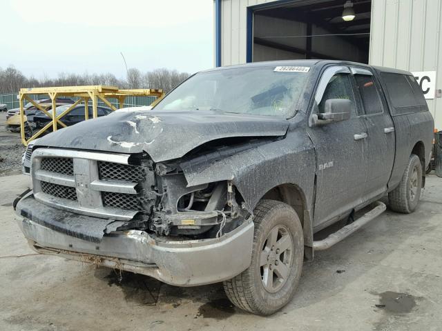 1D3HV18P39S815720 - 2009 DODGE RAM 1500 BLACK photo 2