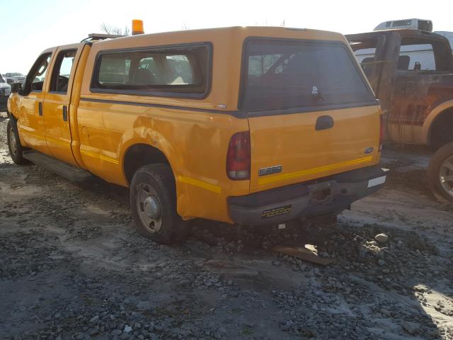 1FTSW20597EB45212 - 2007 FORD F250 SUPER YELLOW photo 3