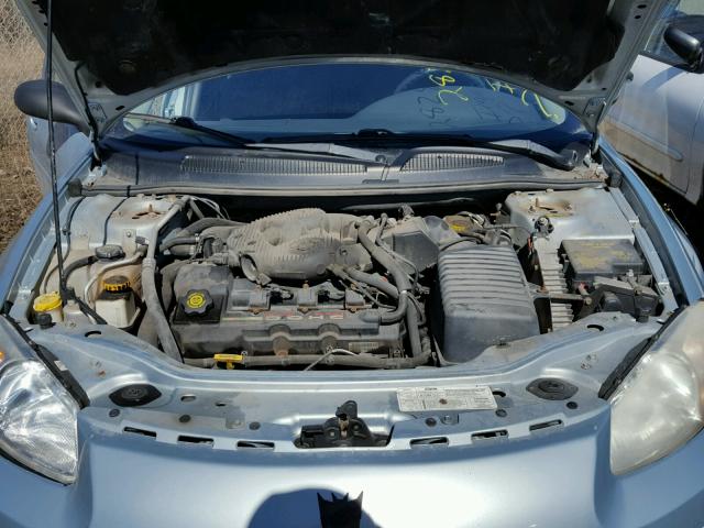 1B3EL46R92N214017 - 2002 DODGE STRATUS SE BLUE photo 7