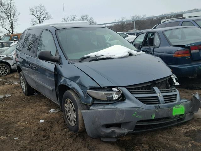 1D4GP25E05B239234 - 2005 DODGE CARAVAN SE BLUE photo 1