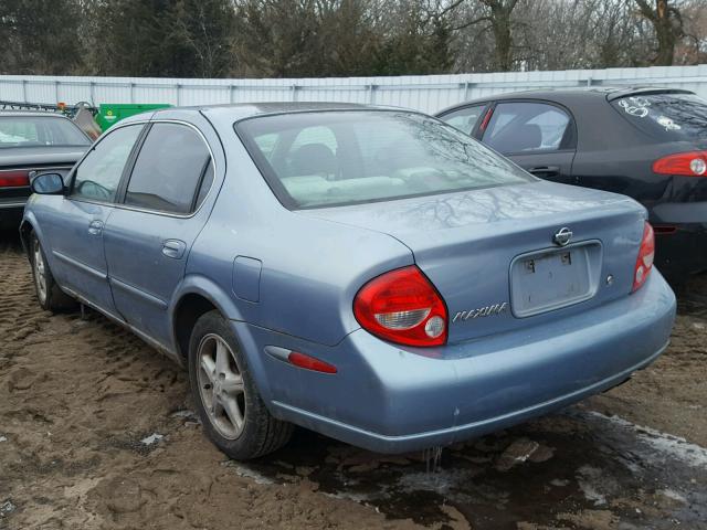 JN1CA31D4YT763343 - 2000 NISSAN MAXIMA GLE BLUE photo 3