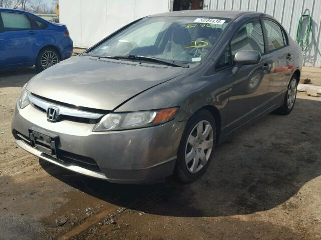 1HGFA16506L050325 - 2006 HONDA CIVIC LX SILVER photo 2