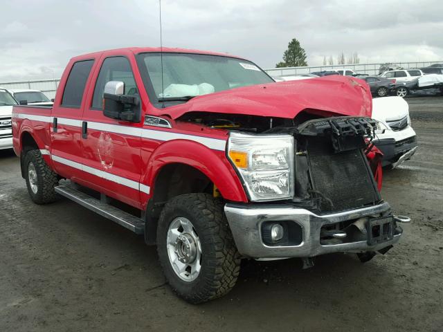 1FT7W2B61BEC75487 - 2011 FORD F250 SUPER RED photo 1