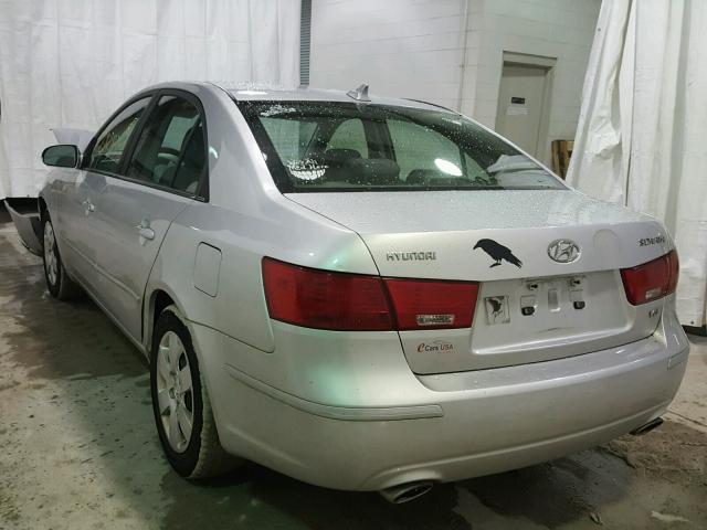 5NPET46F79H413923 - 2009 HYUNDAI SONATA GLS SILVER photo 3