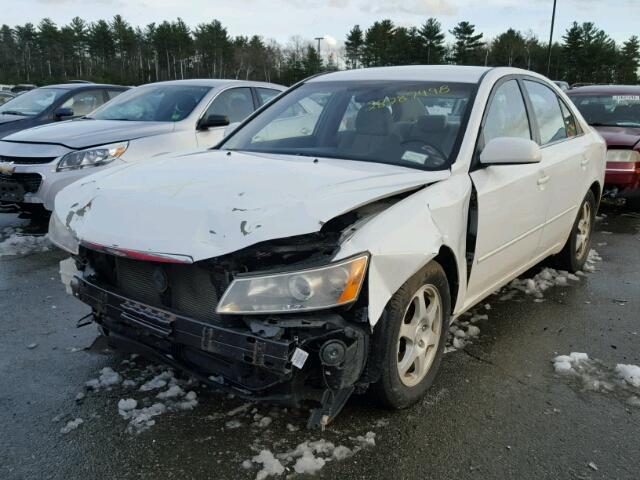 5NPEU46C66H165453 - 2006 HYUNDAI SONATA GLS WHITE photo 2