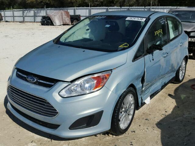 1FADP5AU2DL522201 - 2013 FORD C-MAX SE GREEN photo 2