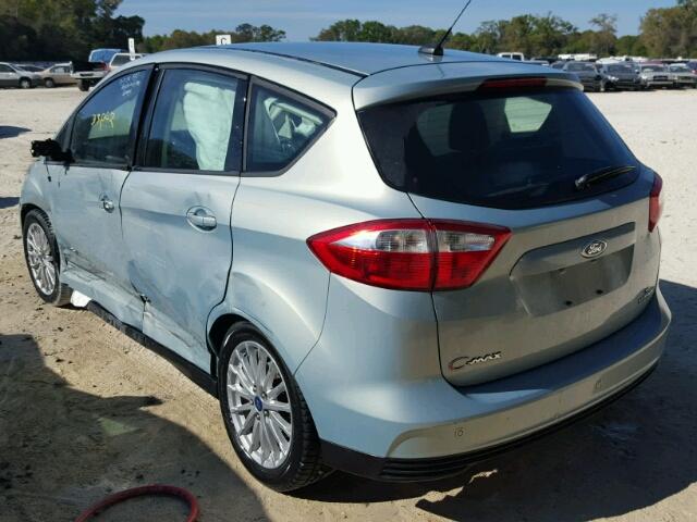 1FADP5AU2DL522201 - 2013 FORD C-MAX SE GREEN photo 3