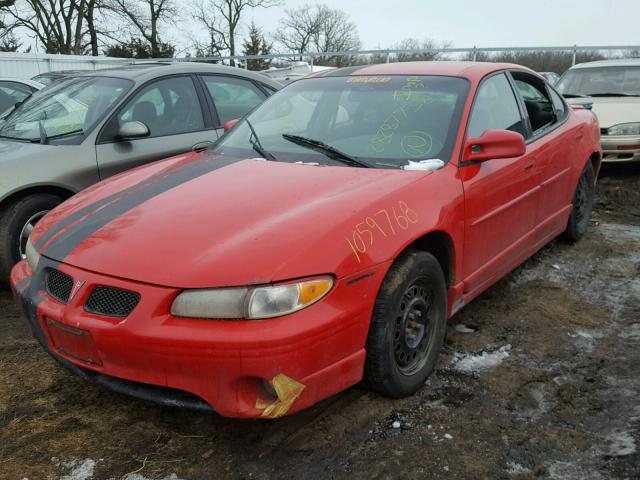 1G2WP52K2XF255729 - 1999 PONTIAC GRAND PRIX RED photo 2