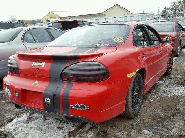 1G2WP52K2XF255729 - 1999 PONTIAC GRAND PRIX RED photo 4