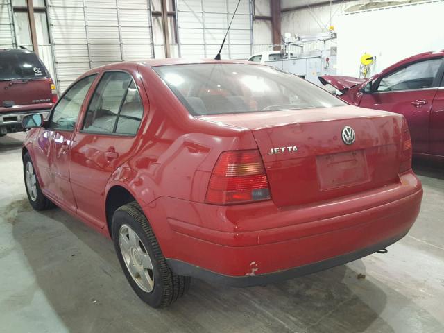 3VWSB69M02M000511 - 2002 VOLKSWAGEN JETTA GLS RED photo 3