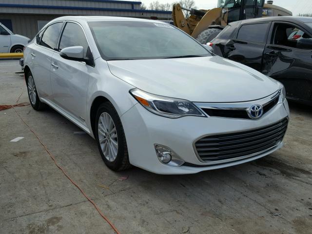 4T1BD1EB4EU023371 - 2014 TOYOTA AVALON HYB WHITE photo 1