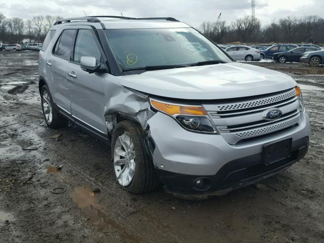 1FM5K8F83DGC84843 - 2013 FORD EXPLORER L SILVER photo 1