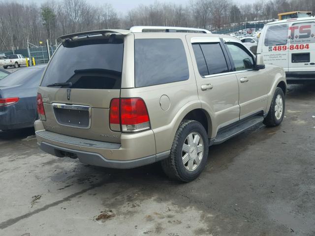 5LMEU88H64ZJ36193 - 2004 LINCOLN AVIATOR TAN photo 4