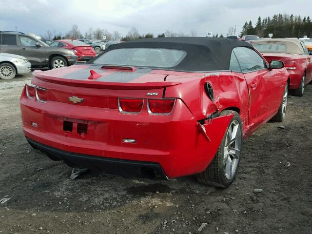 2G1FK3DJ3B9177510 - 2011 CHEVROLET CAMARO 2SS RED photo 4