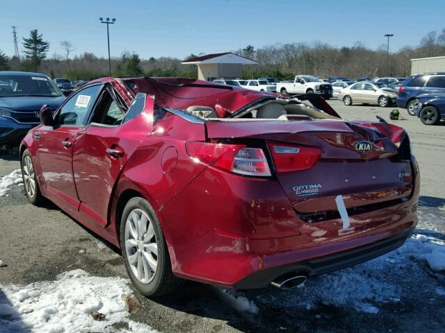 5XXGN4A79FG408412 - 2015 KIA OPTIMA EX RED photo 3