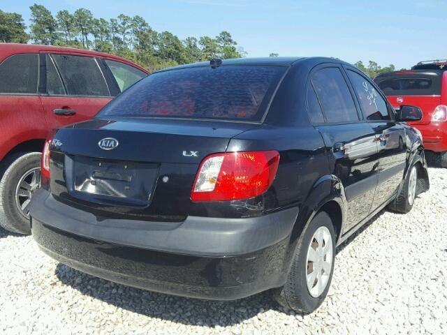 KNADE223796457000 - 2009 KIA RIO BASE BLACK photo 4