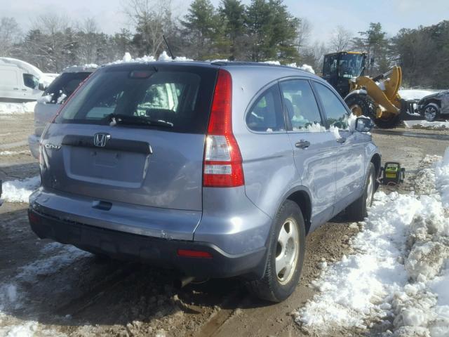 JHLRE383X8C035134 - 2008 HONDA CR-V LX BLUE photo 4