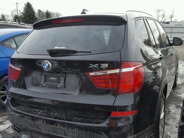 5UXWX9C52H0T12493 - 2017 BMW X3 XDRIVE2 BLACK photo 4