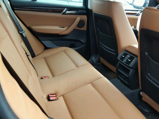 5UXWX9C52H0T12493 - 2017 BMW X3 XDRIVE2 შავი ფოტო 6