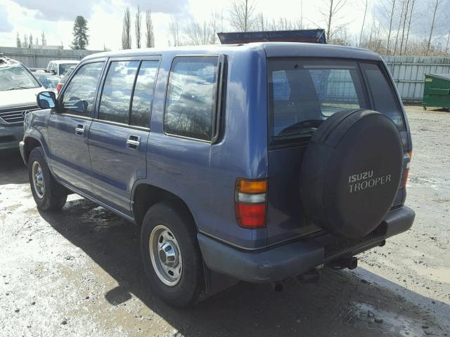 JACDH58V5R7912441 - 1994 ISUZU TROOPER S BLUE photo 3