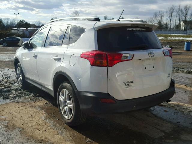 JTMBFREV0FD117255 - 2015 TOYOTA RAV4 LE WHITE photo 3