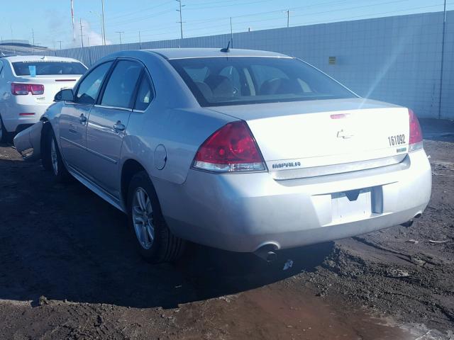 2G1WF5E36D1161092 - 2013 CHEVROLET IMPALA LS SILVER photo 3