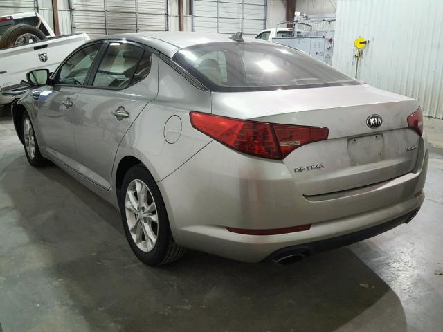 5XXGN4A70DG150729 - 2013 KIA OPTIMA EX SILVER photo 3