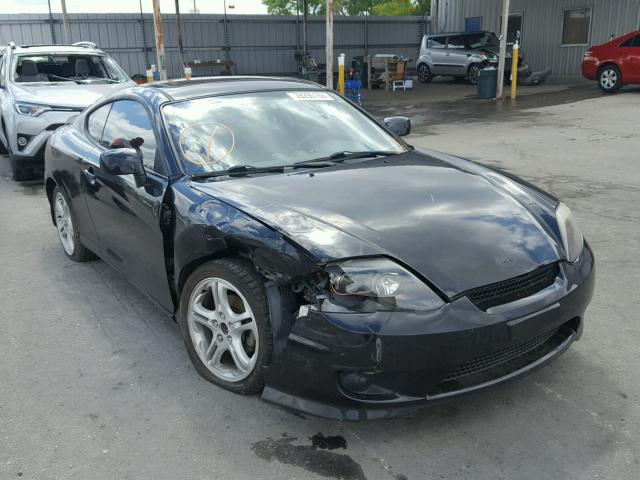 KMHHM65D35U182651 - 2005 HYUNDAI TIBURON BLACK photo 1