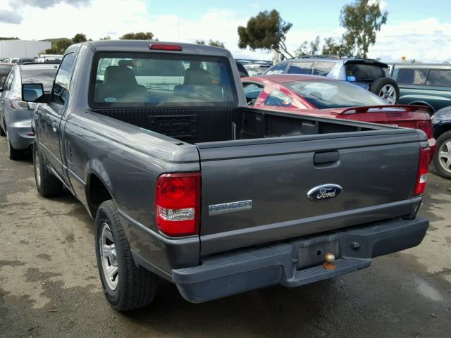 1FTYR10D57PA36138 - 2007 FORD RANGER GRAY photo 3
