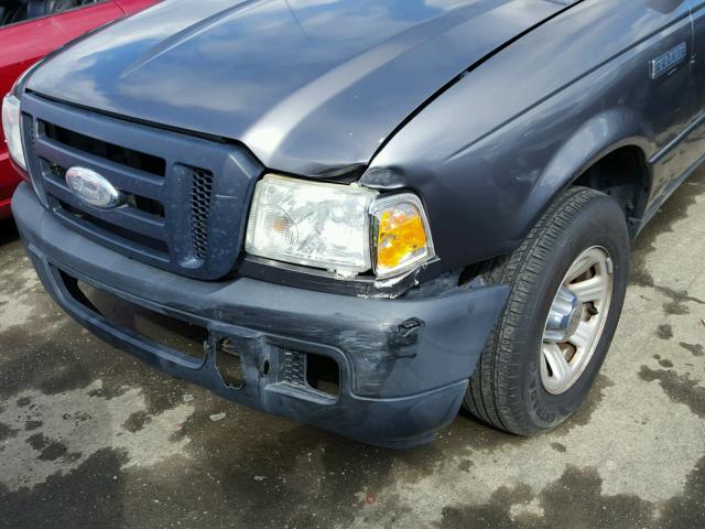 1FTYR10D57PA36138 - 2007 FORD RANGER GRAY photo 9